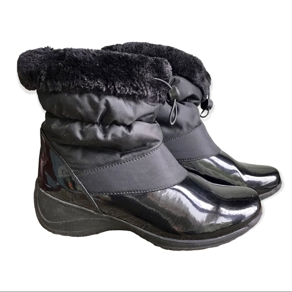 SANTANA | Aquatherm Slip-On Puff Boots 9 Black